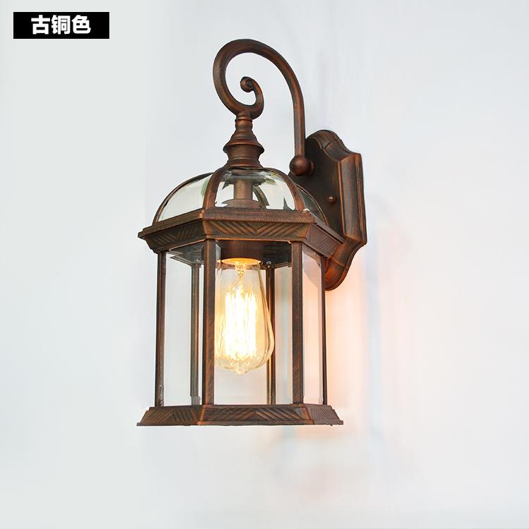 【折扣价】铝制LED防雨水户外壁灯仿古室外防雨庭院灯欧式复古阳