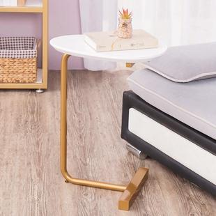 奶茶店休闲小桌实木小边几创意个性 家用客厅沙发边桌北欧轻奢风格