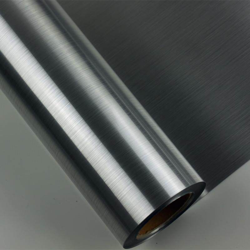 1.27*30m背胶拉丝银色胶片银拉丝水性喷墨亮光胸牌丝银相纸弱溶剂