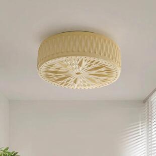 中古奶白色卧室吸顶灯法式复古风怀旧风餐厅书房艺术雕刻玻璃灯具