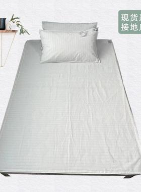 接地气床单灰色银纤维防静电导电接地线床罩床笠