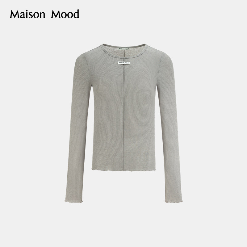 Maison Mood2026秋冬新款日常通勤简约百搭长袖打底衫女190101309