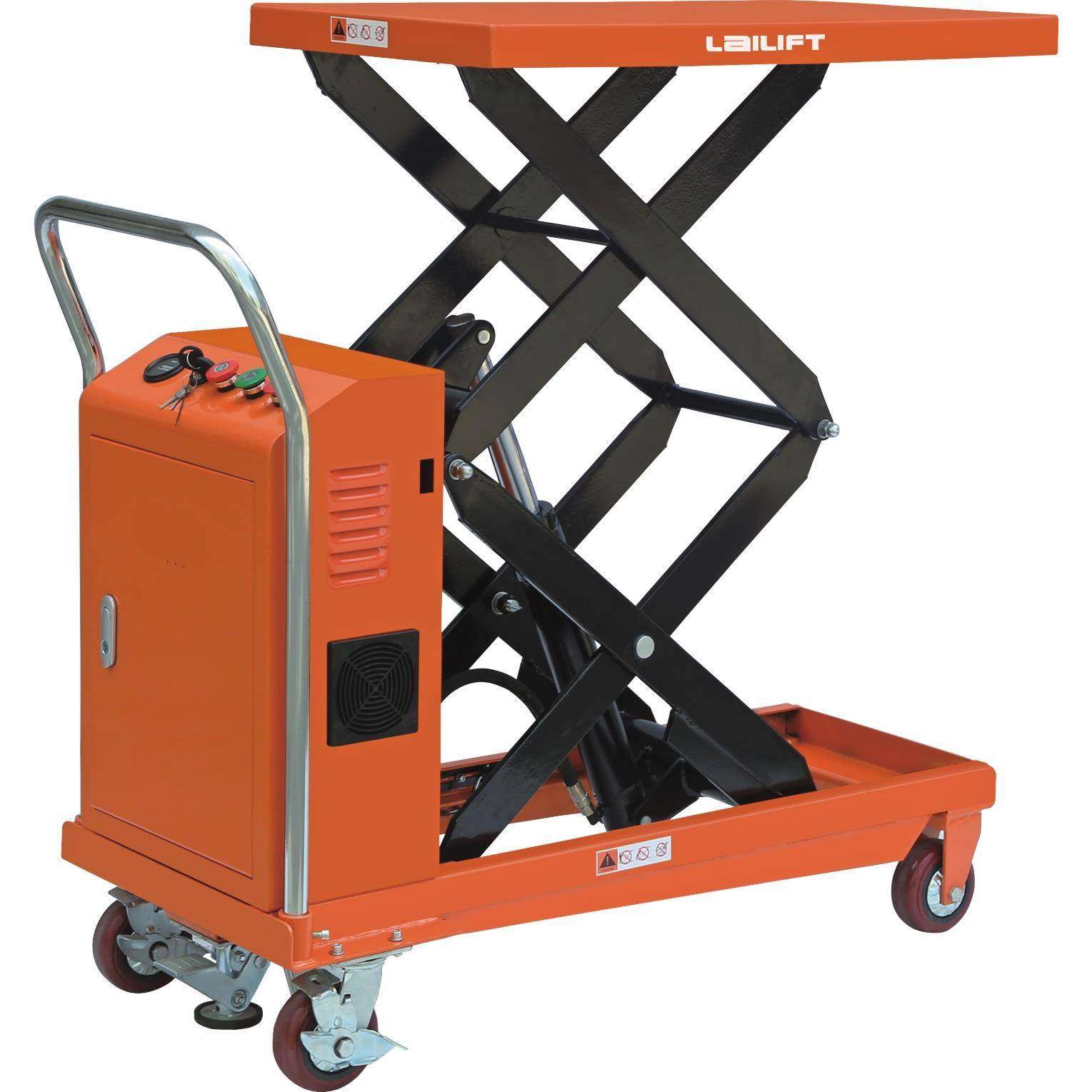 电动平台车电动升降平台车移动电动液压升降平台车手推升高车