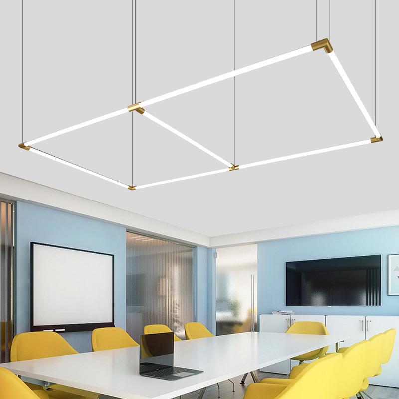 【折扣价】新款餐厅创意线条吧台led长条灯一字造型拼接办公枝形