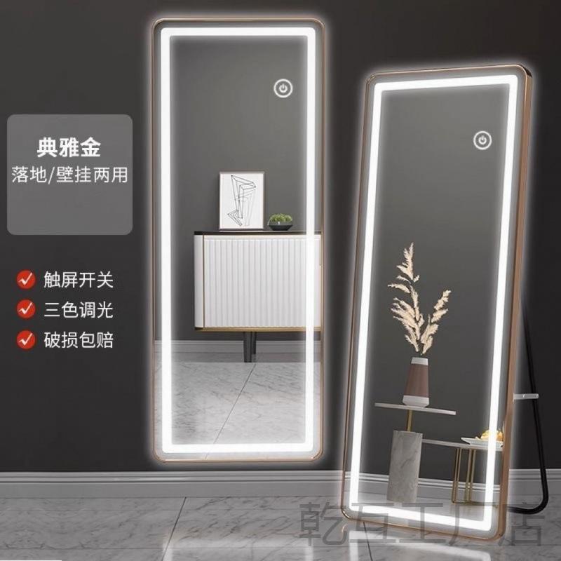 【折扣价】穿衣落地镜带灯穿衣镜落地式家用全身镜拍照专用试衣镜