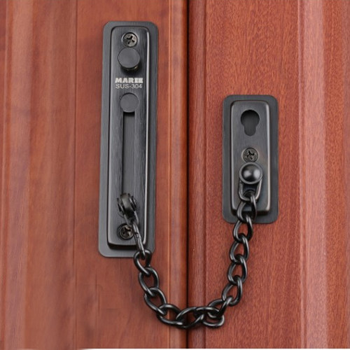 防盗链门链入户门免打孔家用w门栓门锁扣反锁扣家用安全链防盗锁