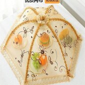 食餐桌罩防尘可水洗新款 物收缩蝇防菜罩菜饭菜罩罩可折叠家用伞可