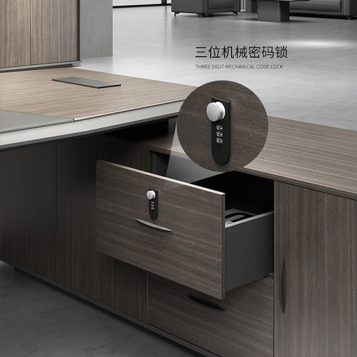 办公桌老板桌简约现代大班台总裁桌经理桌主管桌T单人办公桌椅组