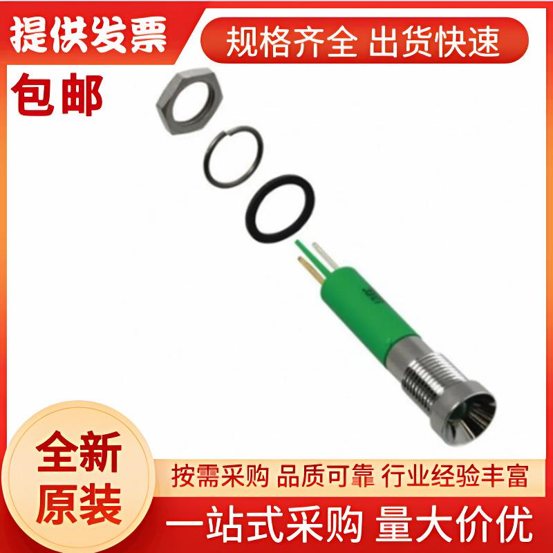 Q8R1CXXG220E APEM 绿色LED面板指示灯, 220V, 8mm安装孔, IP67