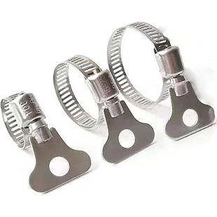 Stainless pcs Clamps Hose Steel 304 Pack Mixed QINALO