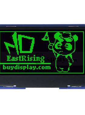 2.4寸绿色OLED显示屏配转接板/12864并串口显示模块/128x64点阵