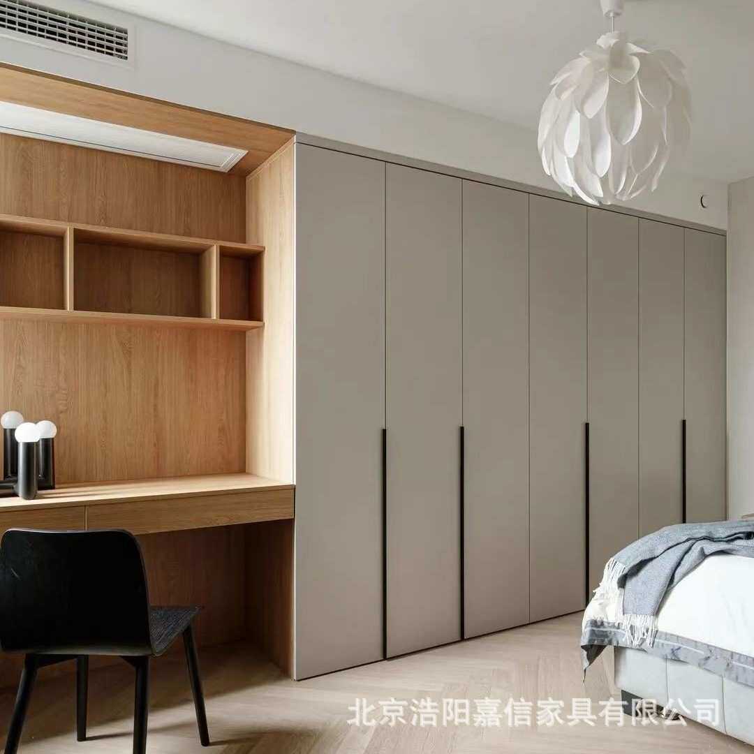 北京厂家全屋定制露水河原厂板柜体膜压门板衣柜衣帽间