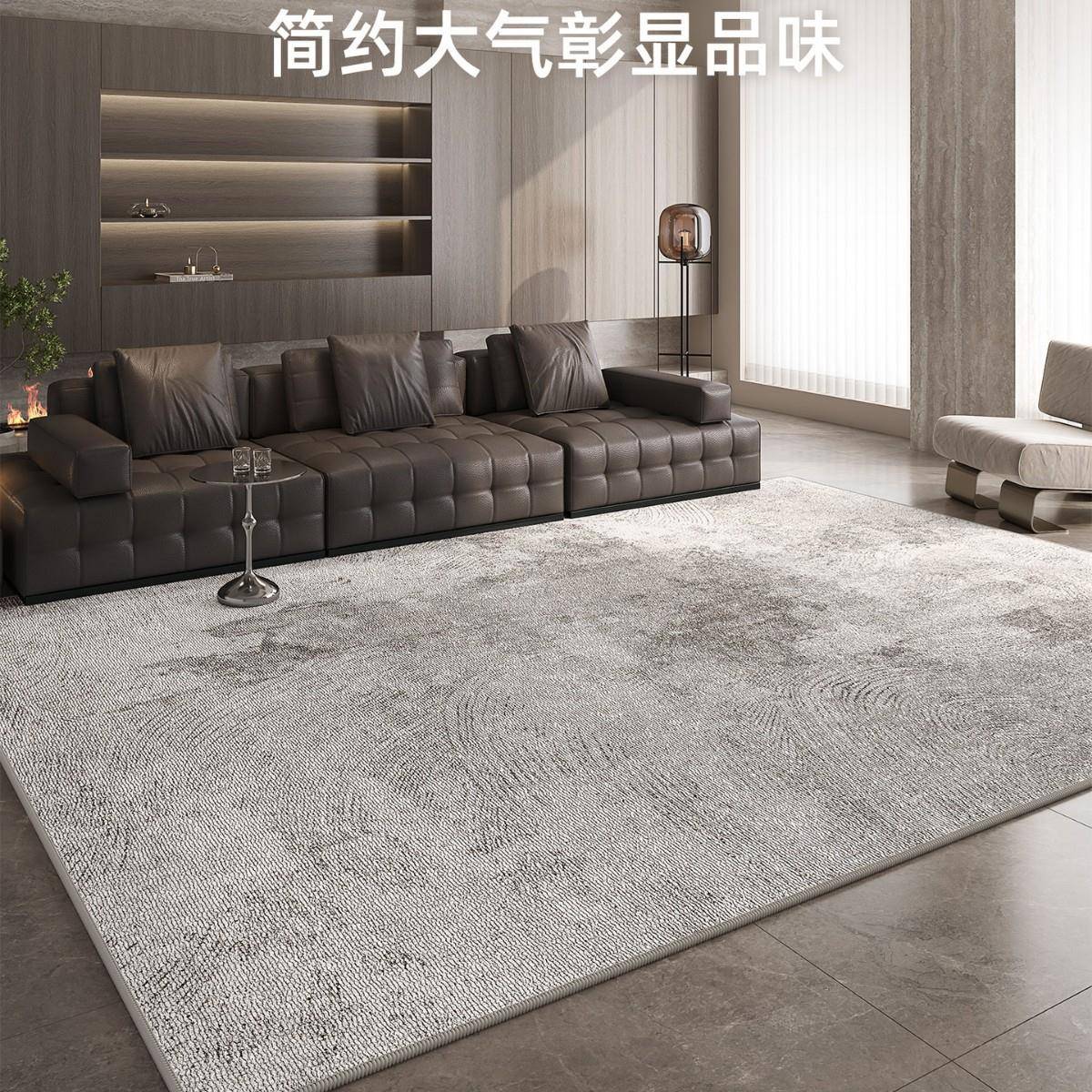 地毯客厅免洗可擦2025新款轻奢高级感灰色免打理沙发防水卧室地垫