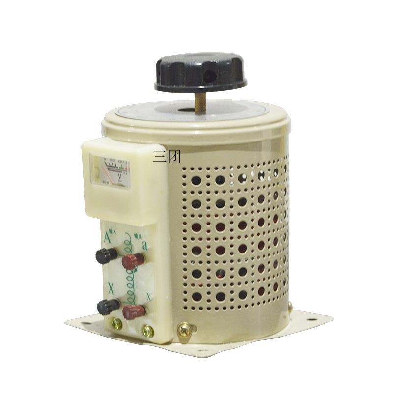 全铜线老款手动TDGC2J-0.2KVA调压器500w单相220v转0-250v带安装