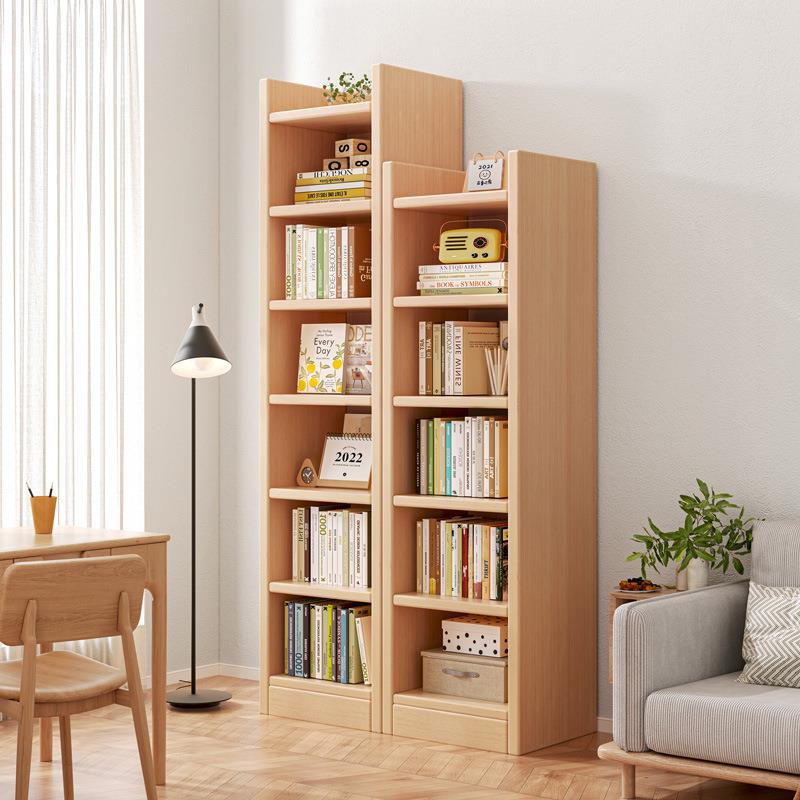 木书架书桌旁窄书柜靠墙边夹缝柜子储物柜展示柜客厅置物架落地