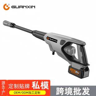 高压冲洗水枪 小霸王系列 三柱塞泵头7系电机套装无线浇花水枪