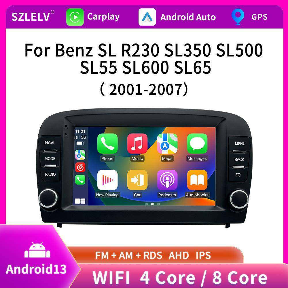 适用于奔驰SL R230 SL350 SL500 SL55 SL600 SL65 车载导航收音机