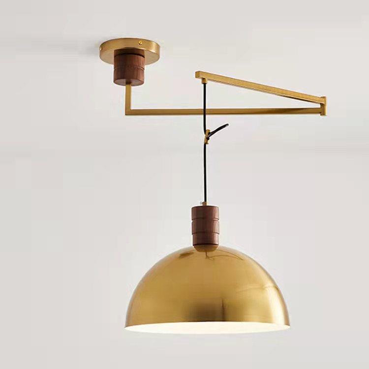 北欧中古风复古包豪斯旋转灯具民宿书房吧台服装店可移位餐厅吊灯