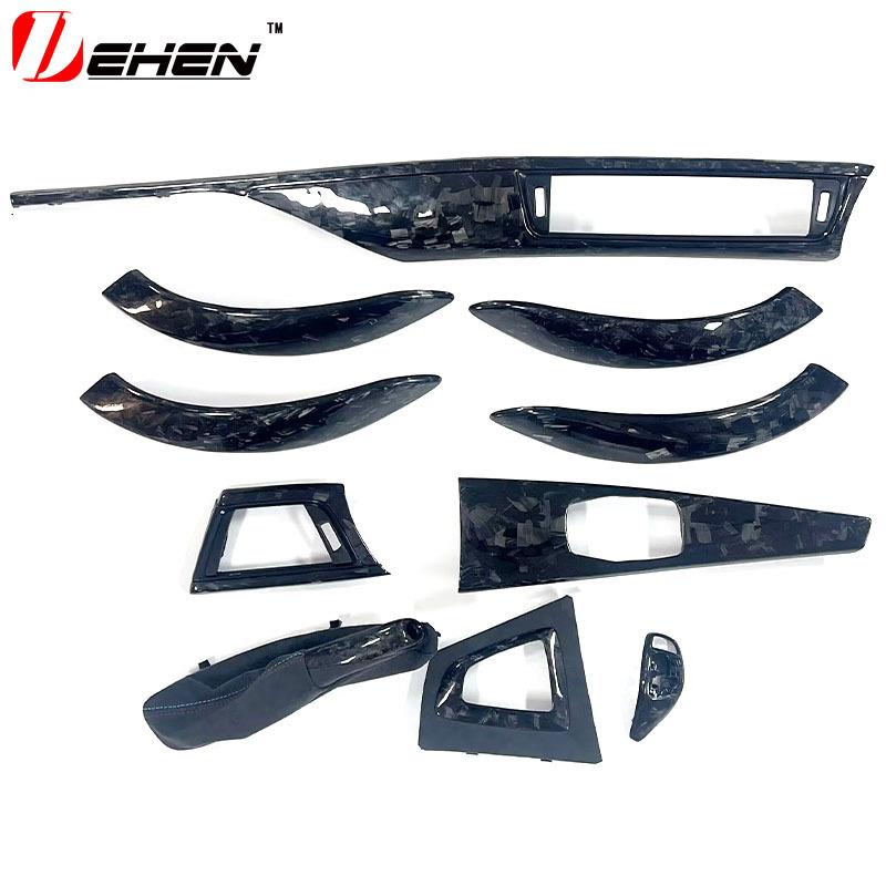 适用宝马3系4系F30 F35锻造内饰中控仪表台门把手出风口盖板替换