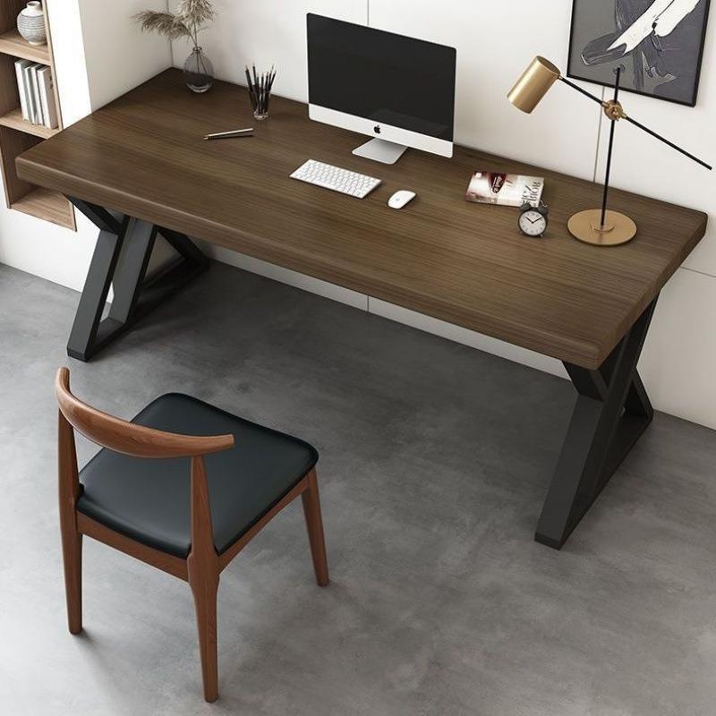 电脑桌实木书桌办公桌家用电脑台式桌小户型学生书桌写字台老板桌