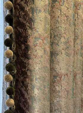 2025年新款遮光高经密窗帘高档客厅卧室色织垂直帘丝绸粉色提花窗