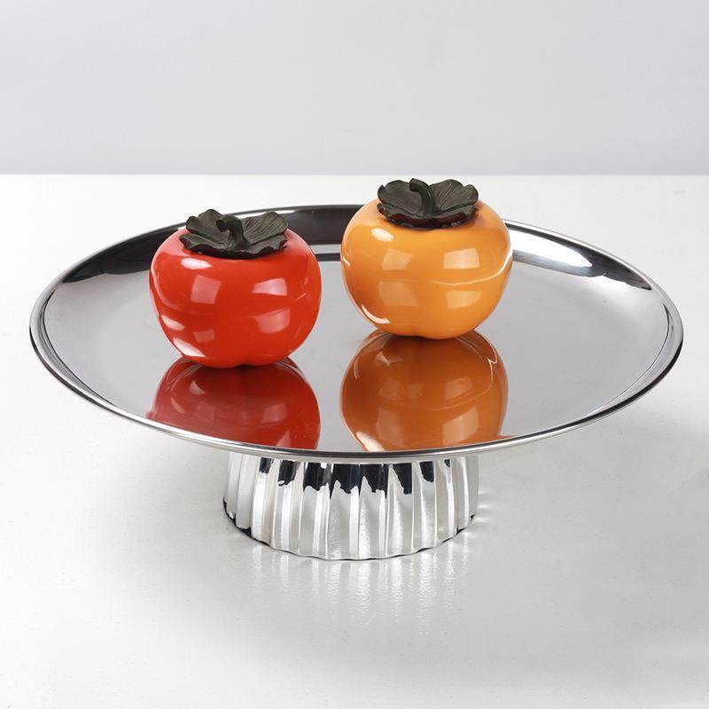 简约现代几何高脚圆形水果盘摆件售楼处样板间家居桌面收纳托盆,鲜花速递/花卉仿真/绿植园艺,割草机/草坪机,淘宝优惠券,粉丝福利购,淘宝优惠卷
