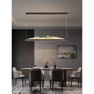 新中式茶室吊灯书设计师山水餐厅吧台宋氏美学禅意简约中山灯具