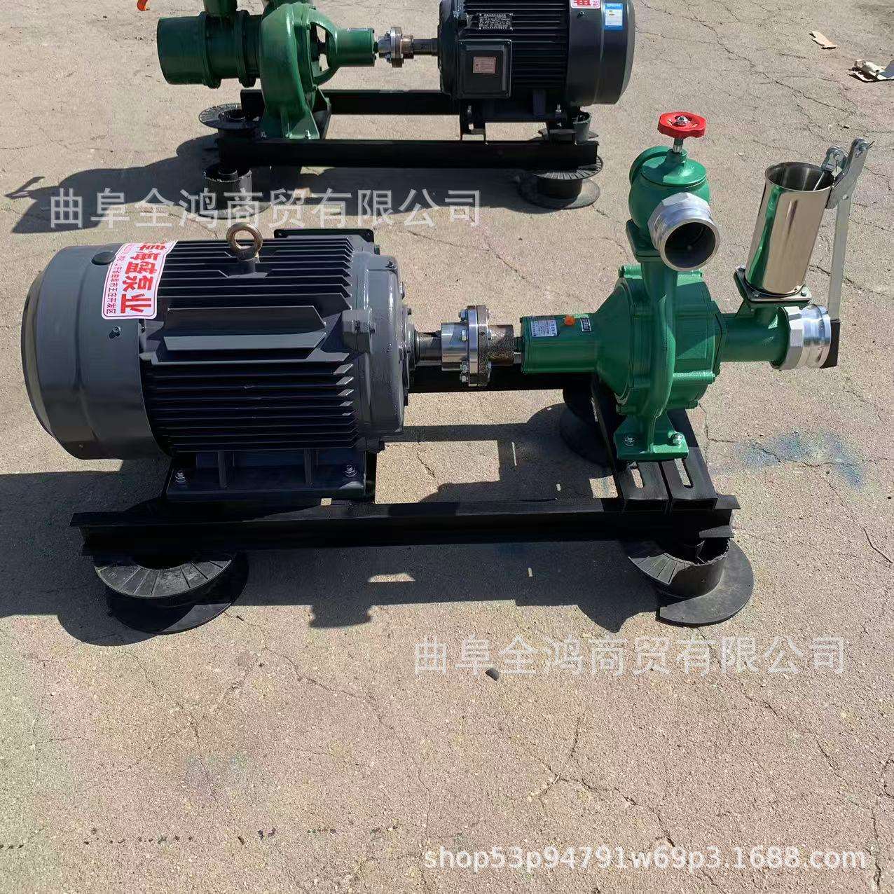 拖车柴油3寸增压喷灌泵浇地抗旱应急排涝8寸离心泵轴连式水泵机组