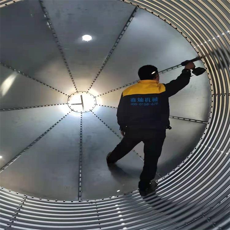 猪舍自动化料线料塔畜牧养殖机械镀锌板材料15吨粮食储备仓