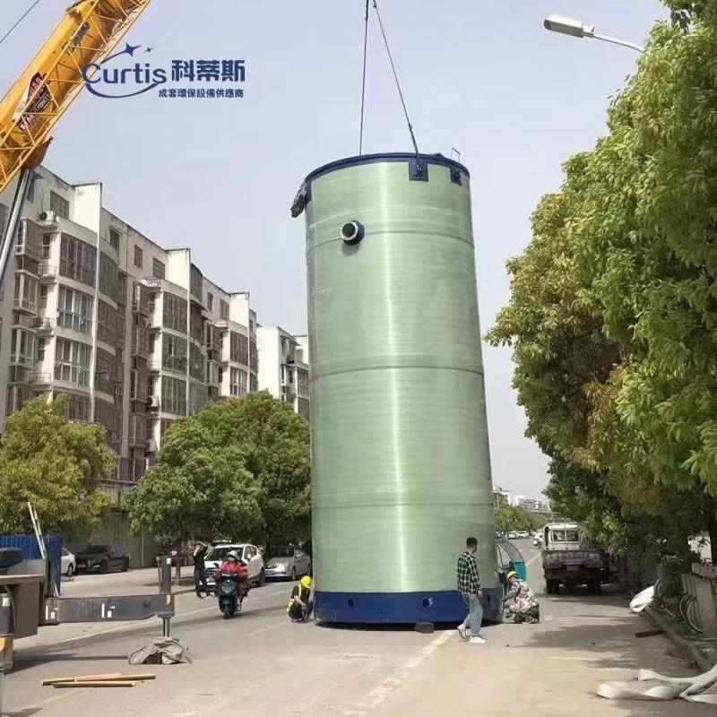 一体化泵站玻璃钢地埋式污水预制泵站雨水智能泵站厂家