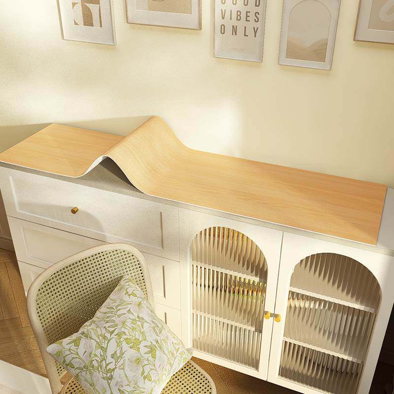 原木风餐柜电视柜桌垫可裁剪悬空原木色鞋柜垫子台面保护垫盖布