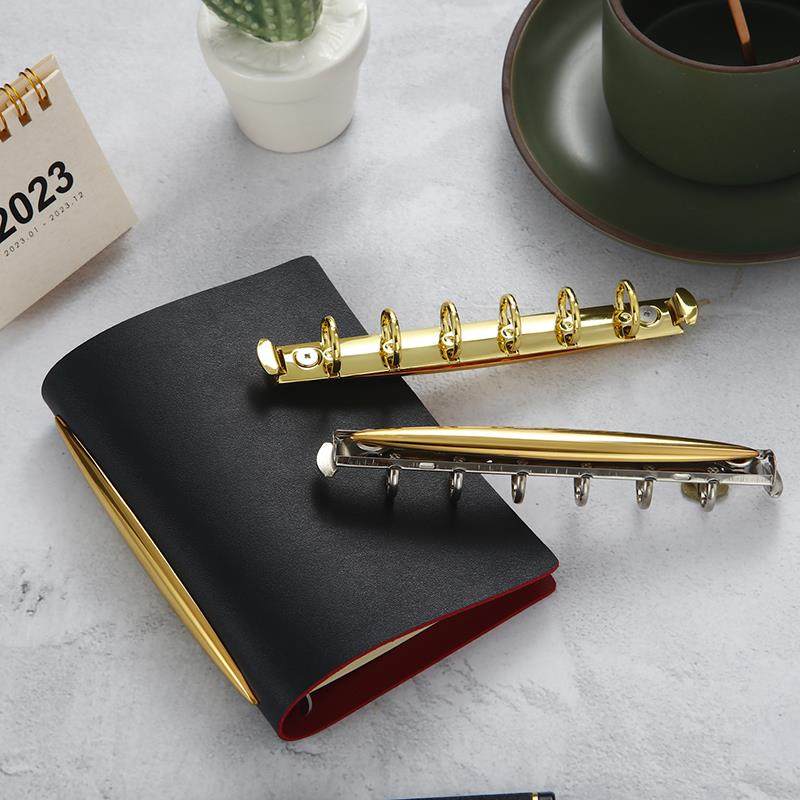 【A7带金属背板活页夹】可拆卸O型环扣装订夹手帐本活页内芯收纳
