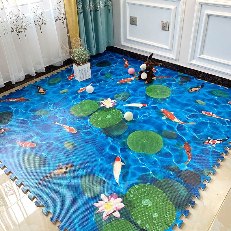 3d立体地毯卧室拼图地垫家用客厅爬行垫加厚拼接泡沫地板垫60×60