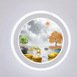 现代简约LED壁灯卧室床头灯客厅背景墙壁灯过道走廊楼梯墙壁灯