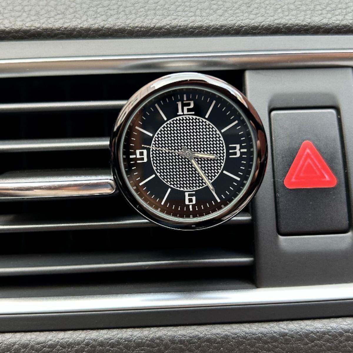 40mm超薄CITIZEN机芯车载时钟夜光指针高档电子时钟汽车钟表车用