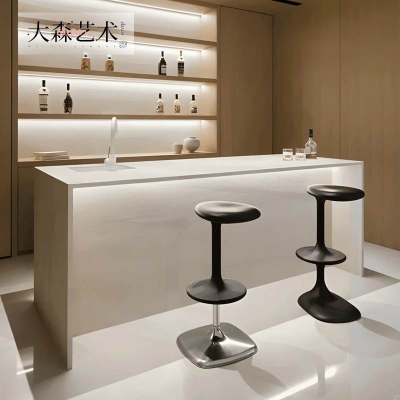 设计师玻璃钢吧椅创意定制户外椅子前台吧台高脚凳鱼骨椅