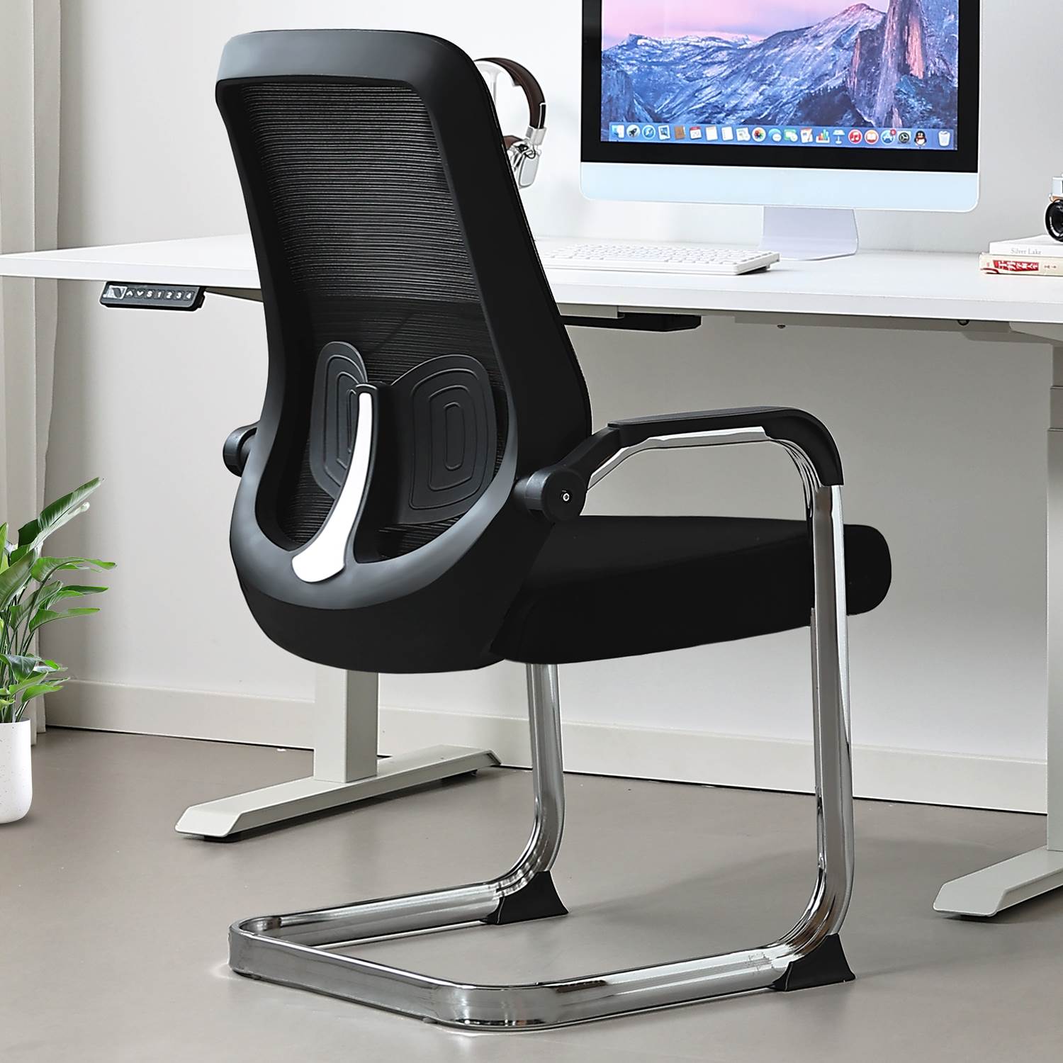 办公椅家用电脑椅舒服透气弓形椅护腰网椅会议椅会客椅子棋牌室椅