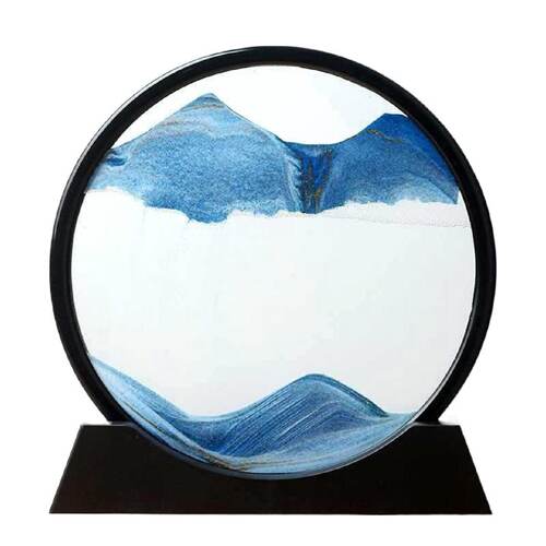 流沙画摆件3d立体沙漏创意艺术动态解压客厅办公室桌面装饰品礼物