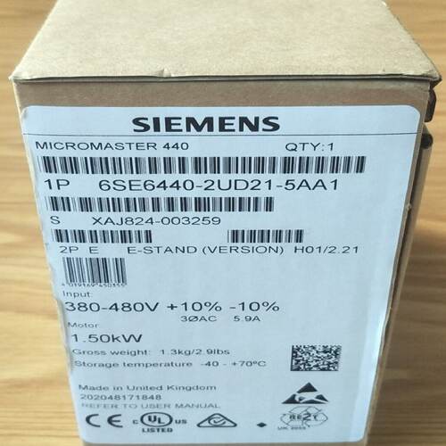 议价1P 6SE6440-2UC21-5BA1MM440 1.5KW变频器6SE64402UD215AA1