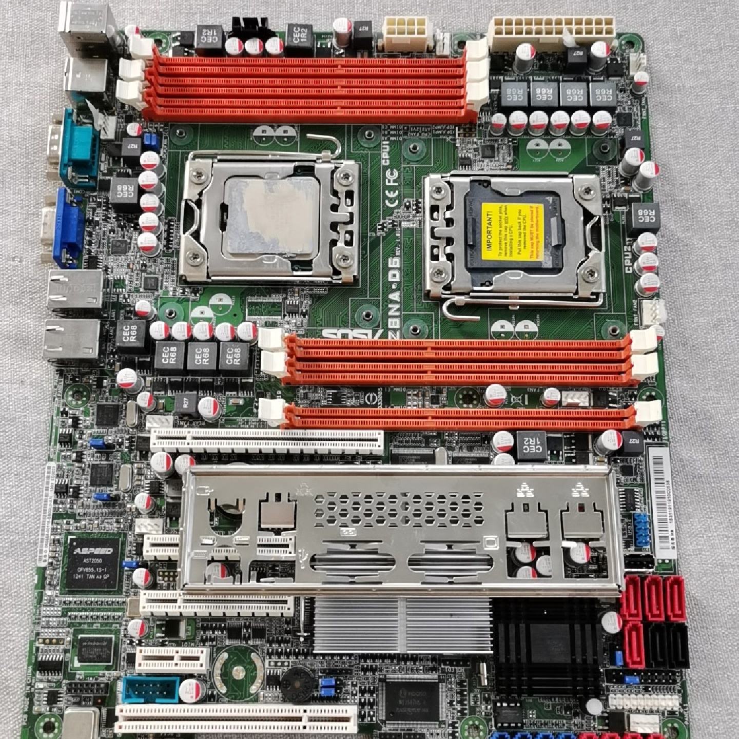 华硕Z8NA一D6工作站主板双路双千兆网卡主板拆机下来-议价图片