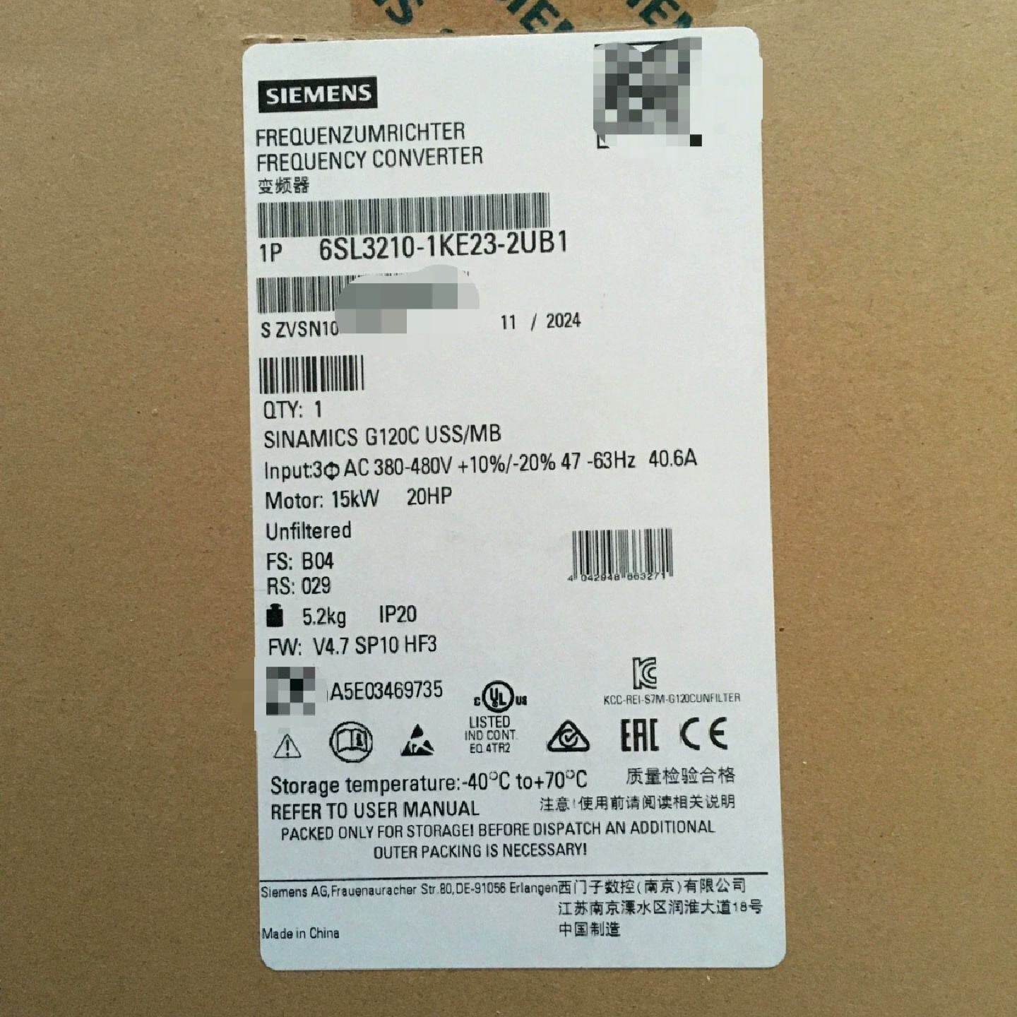 全新6SL3210-1KE23-2UB1原装现—议价