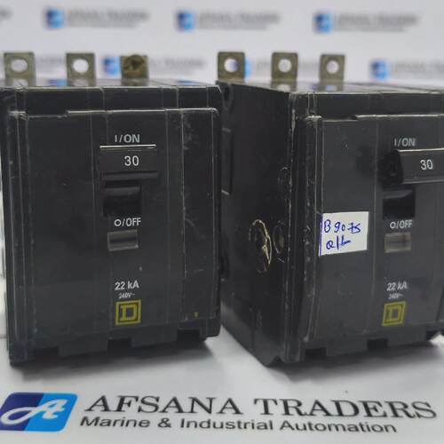 批量2件SquareD30安22kA240V3杆微型断路器