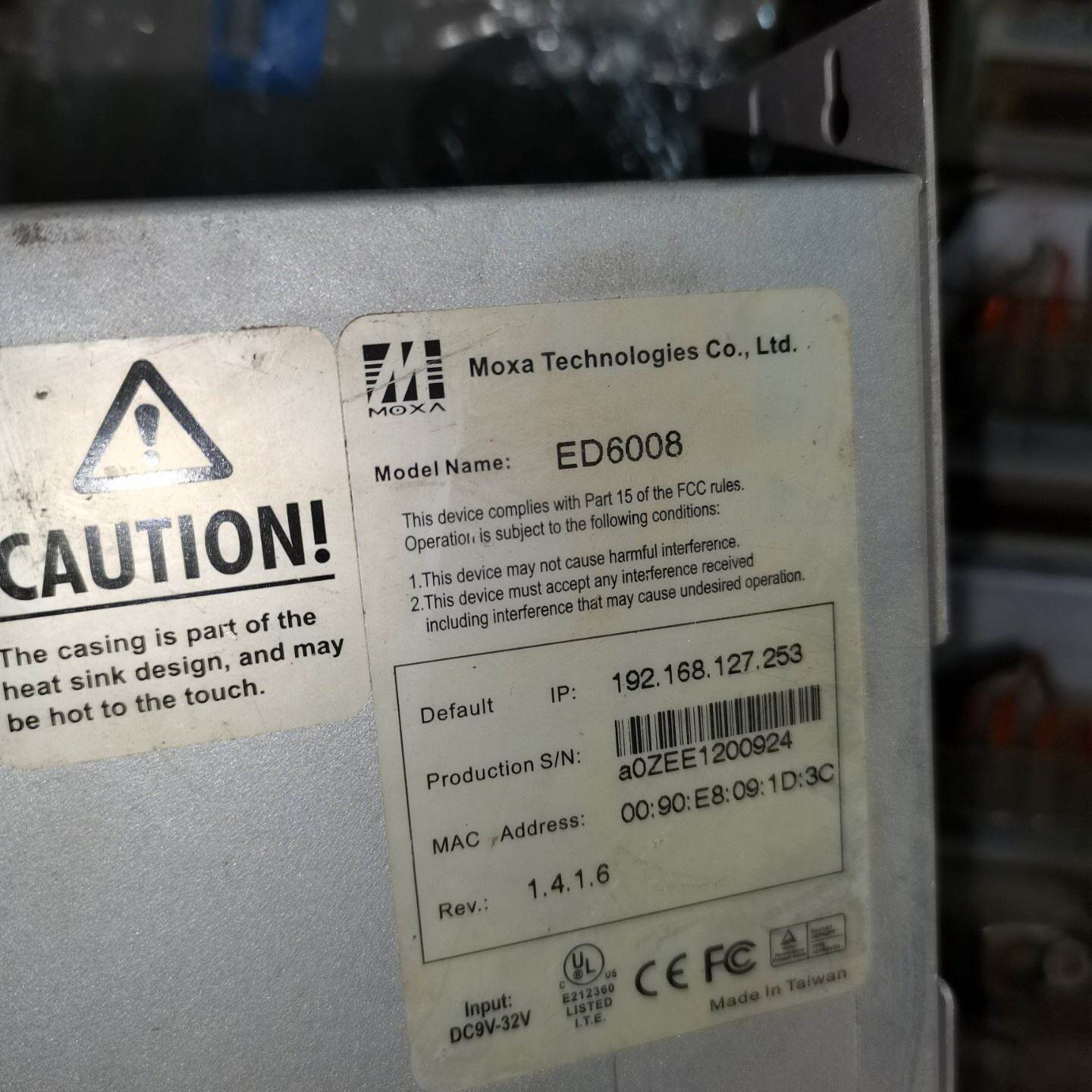 议价--MOXA ED6008 工业交换机 二手拆机实物图 8口 9
