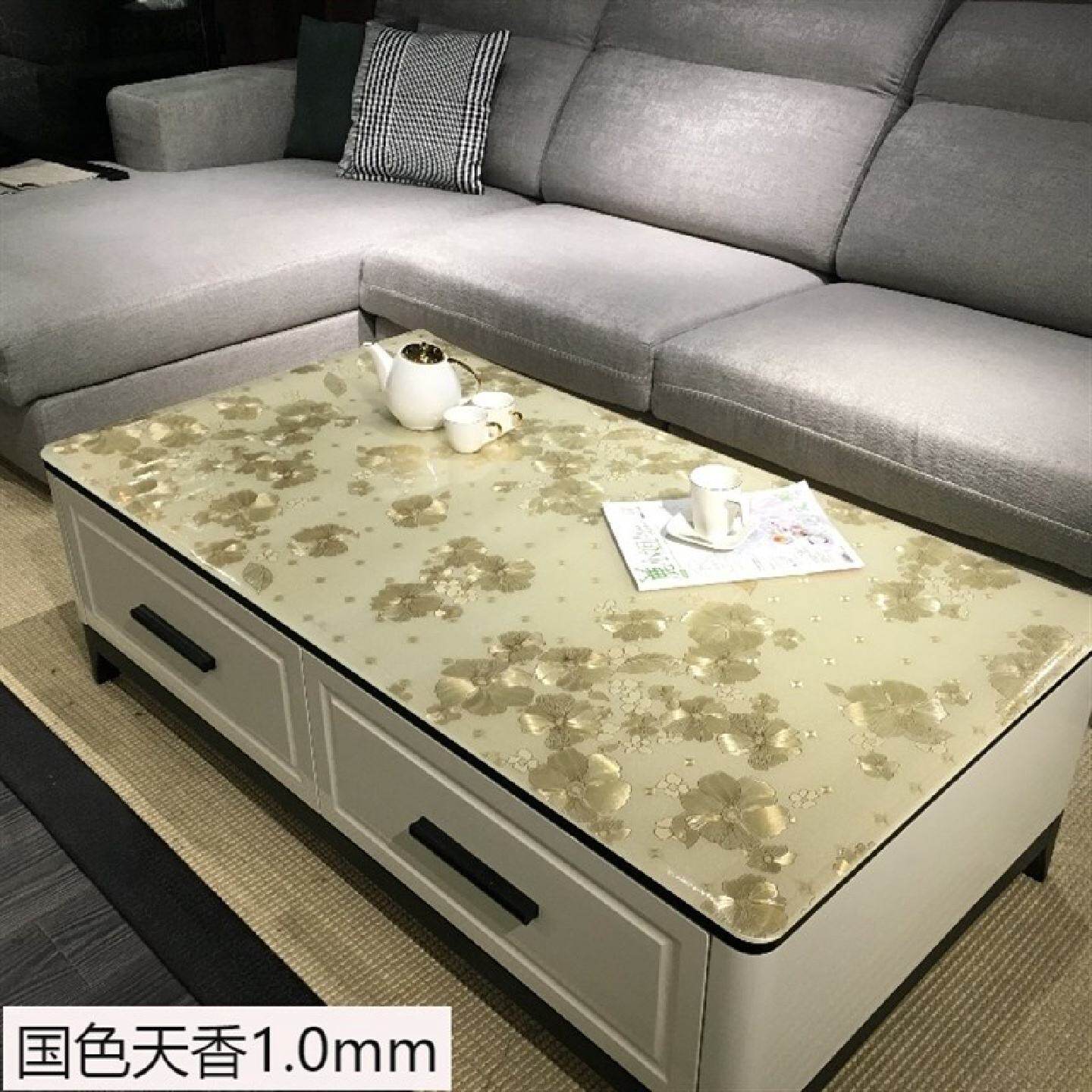 烤火炉胶皮电视厨美甲垫子办公桌茶几垫大型桌布圆形透明胶垫客厅