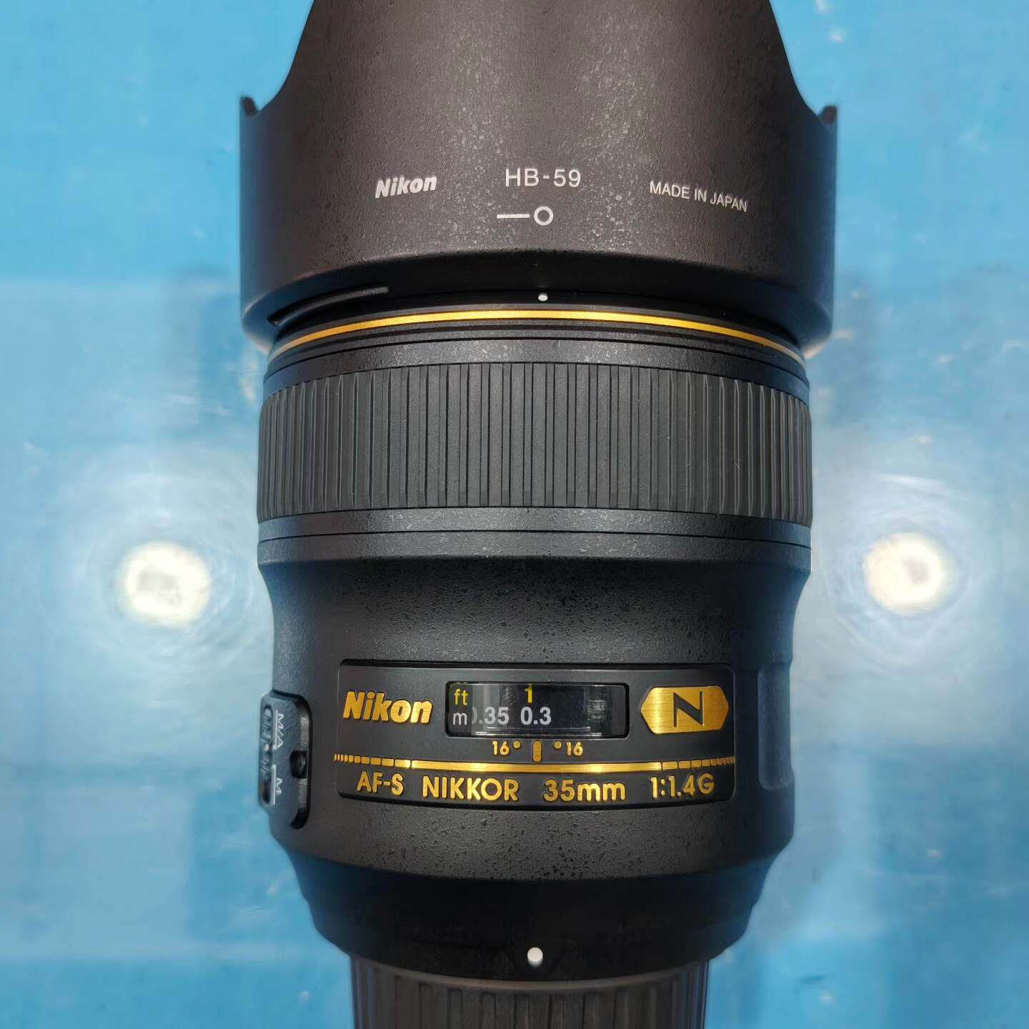 尼康AF-S 35/1.4G定焦镜头 98新如图 正常使用痕--议价商品