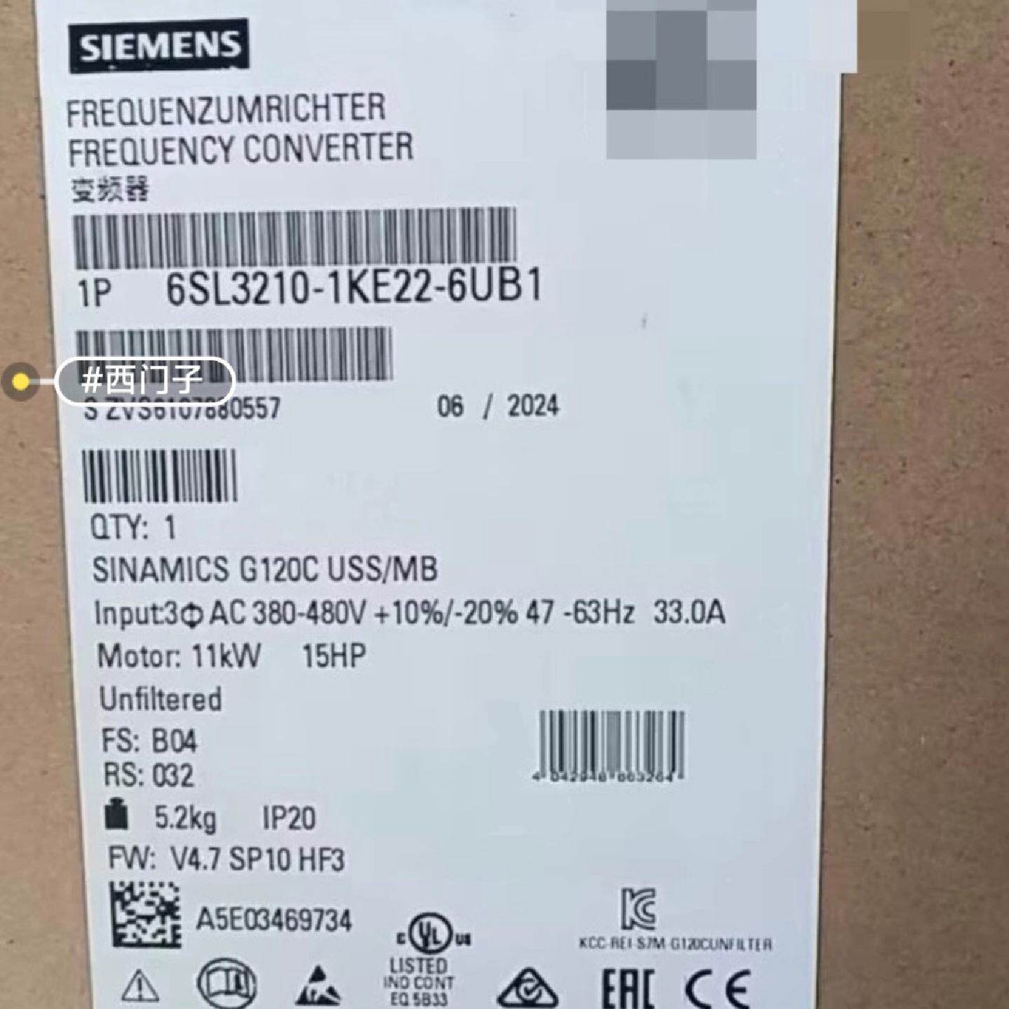 全新6SL3210-1KE22-6UB1原装现—议价