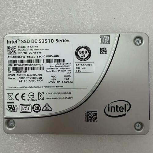 Intel S3510 800G 2.5寸 SATA6G 企议价