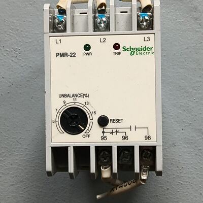 施耐德PMR-220N7相序继电器，原装拆机，功能包好，成色议价