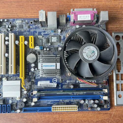 富士康FOXCONN G31MXP主板，件，带cpu原—议价
