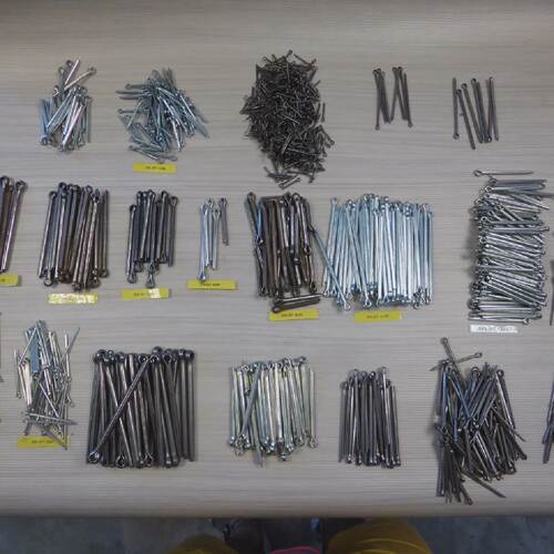 Lot Pins Steel Partially Zinc Plated  Various Sizes